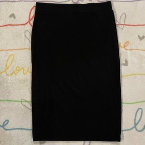 Black Long Pencil Midi Skirt Womans sz Small